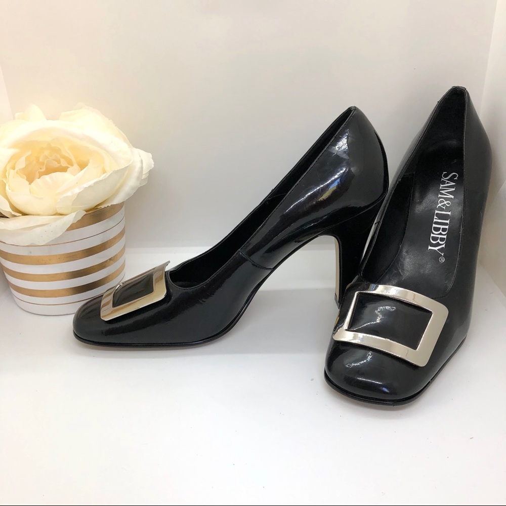 Sam & Libby • Black Heel Heels • Square toe